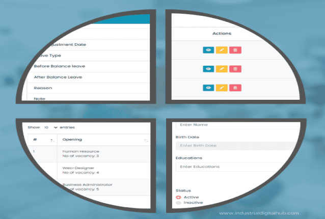 Industrial Digital Hub – HRM Module for Workforce Management