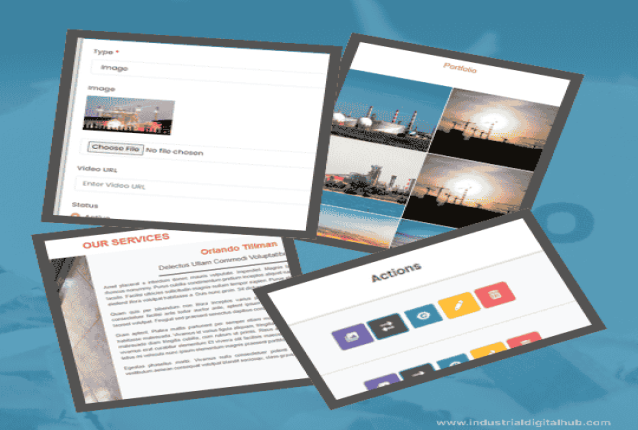 Industrial Digital Hub – Digital Portfolio for Products & Services