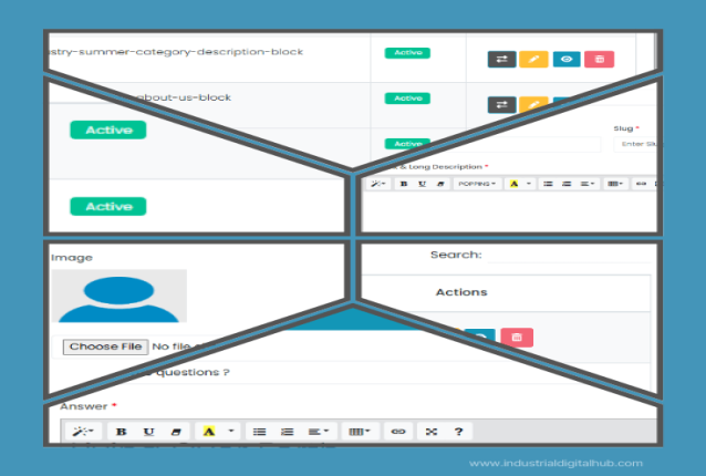 Industrial Digital Hub – CMS for Website Updates