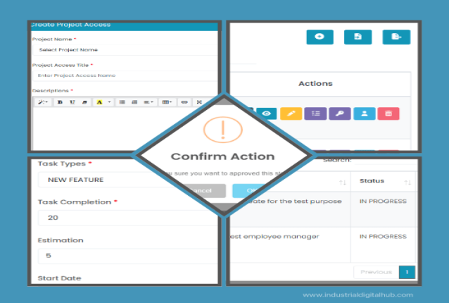 Industrial Digital Hub – Organize Tasks & Projects Efficiently